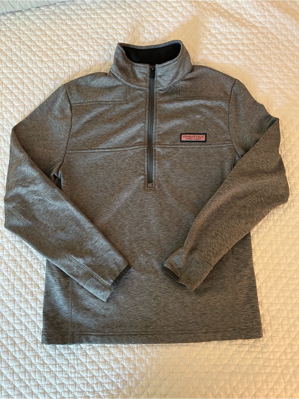 Vineyard Vines Gray Quarter-Zip Pullover Youth size XS
